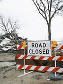 oklahoma, grove, road closed