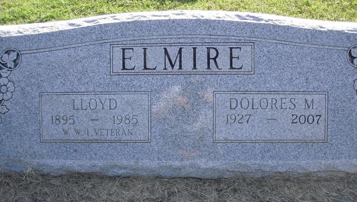 OK, Grove, Olympus Cemetery, Headstone, Elmire, Lloyd & Dolores M.