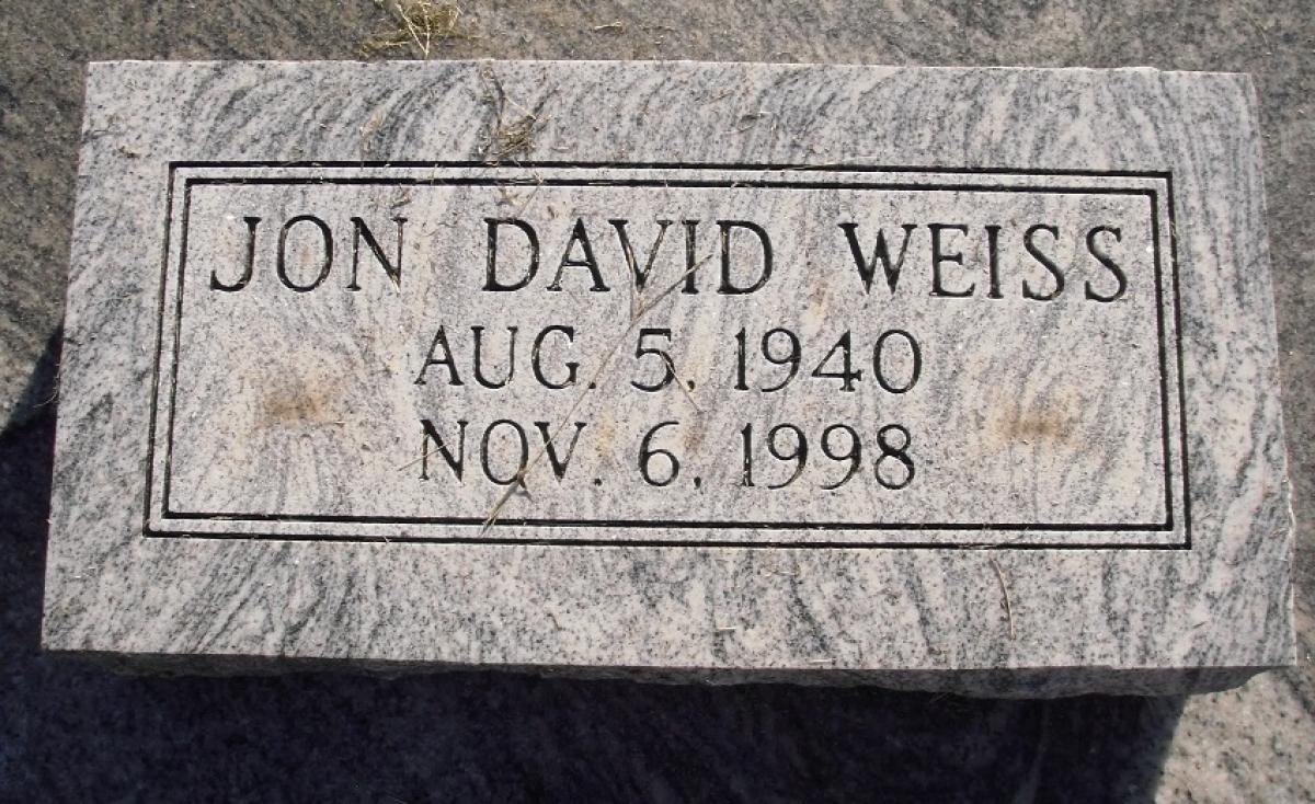 OK, Grove, Olympus Cemetery, Headstone, Weiss, Jon David