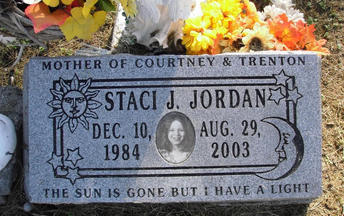 OK, Grove, Olympus Cemetery, Headstone, Jordan, Staci J.