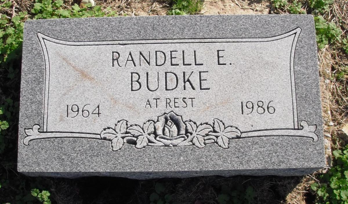 OK, Grove, Olympus Cemetery, Headstone, Budke, Randell E.