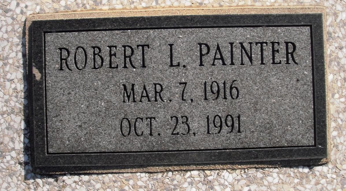 OK, Grove, Olympus Cemetery, Headstone, Painter, Robert L.