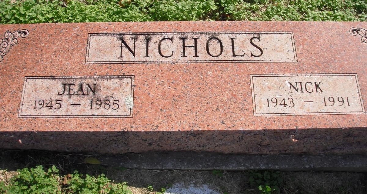 OK, Grove, Olympus Cemetery, Headstone, Nichols, Nick & Jean