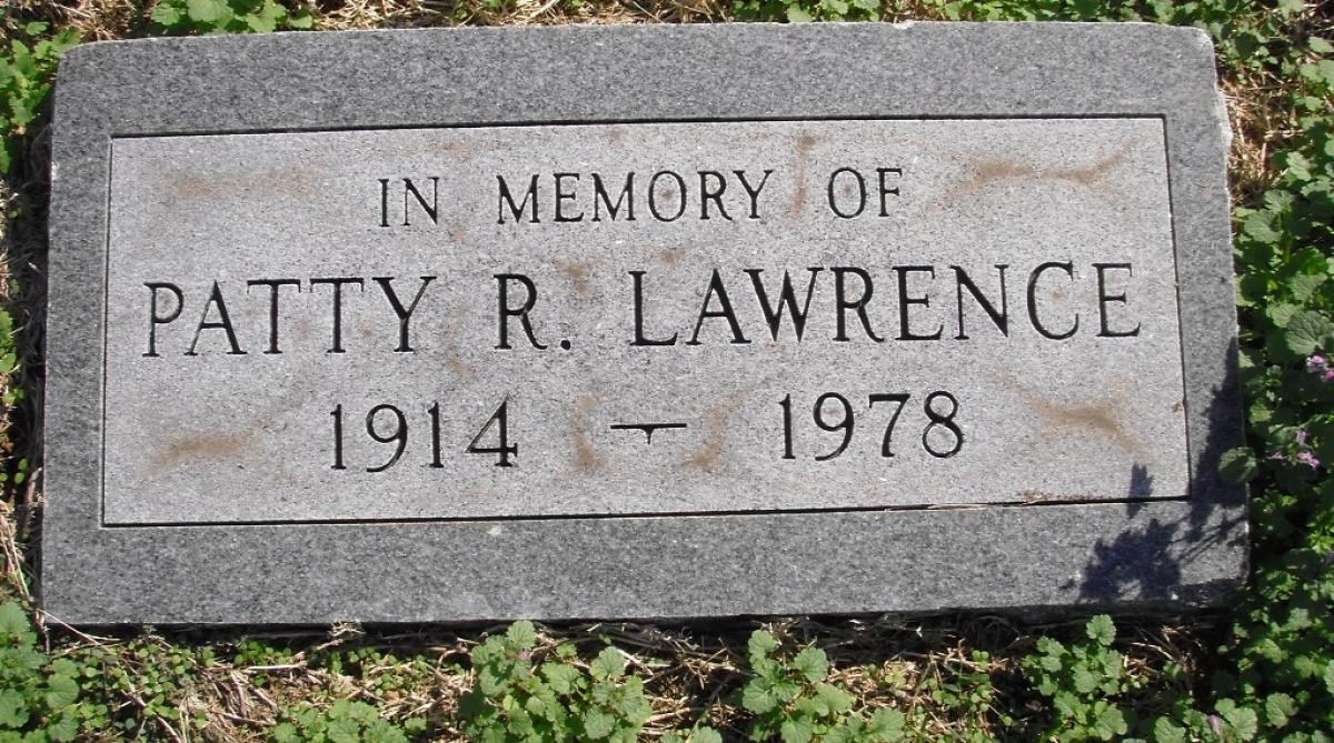 OK, Grove, Olympus Cemetery, Headstone, Lawrence, Patty R.