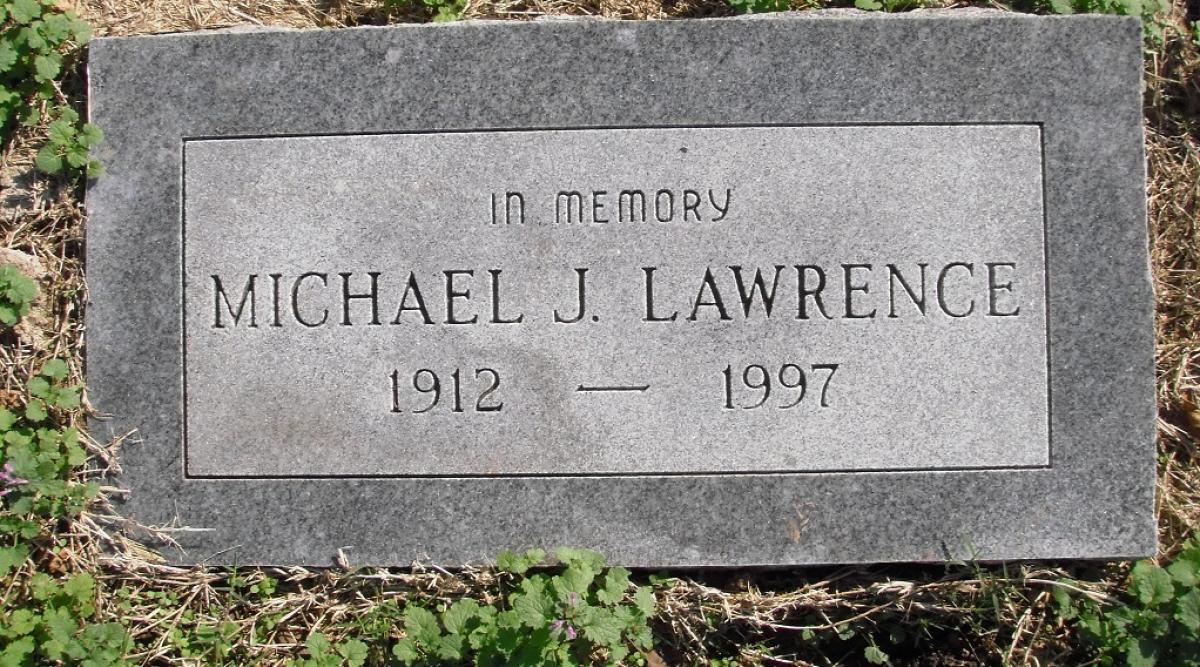 OK, Grove, Olympus Cemetery, Headstone, Lawrence, Michael J.