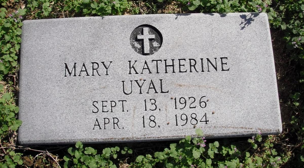 OK, Grove, Olympus Cemetery, Headstone, Uyal, Mary Katherine