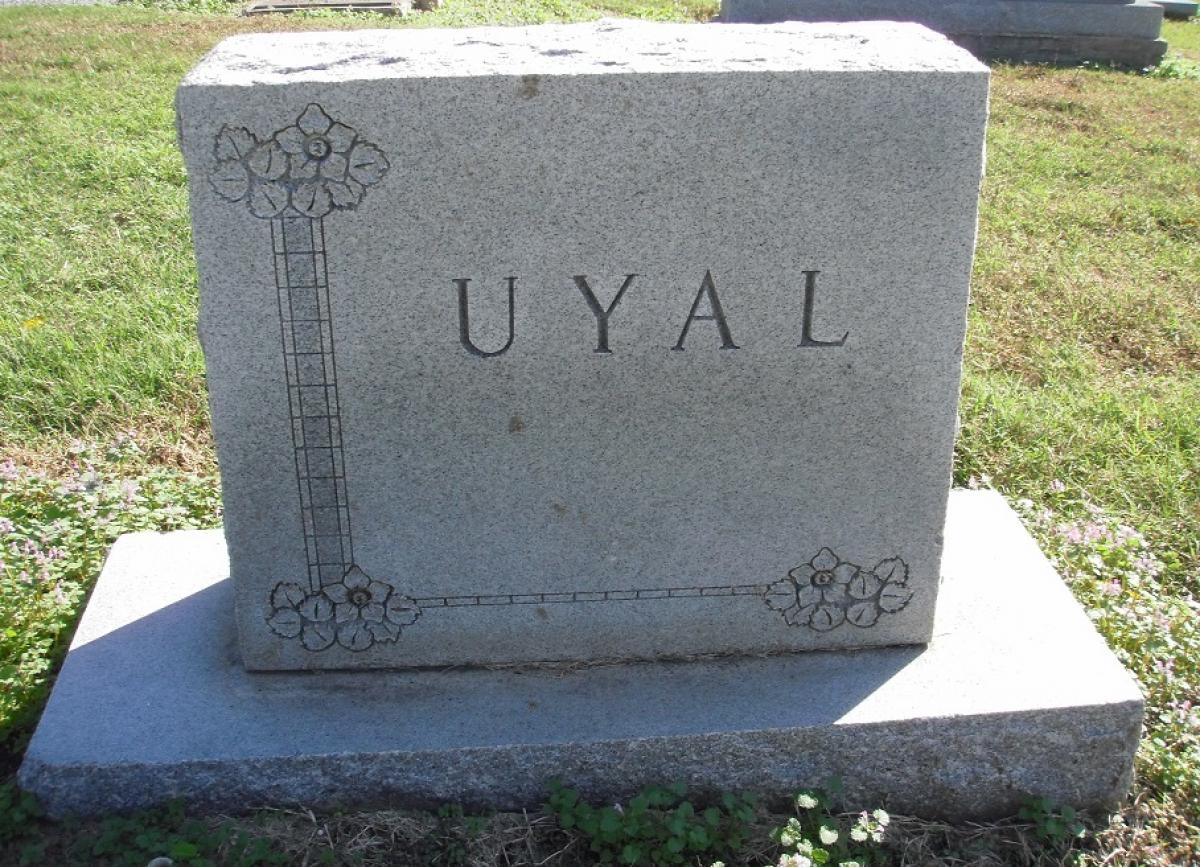 OK, Grove, Olympus Cemetery, Headstone, Uyal Family