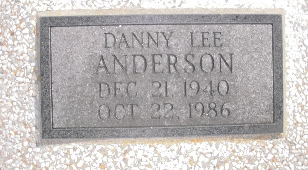 OK, Grove, Olympus Cemetery, Headstone, Anderson, Danny Lee