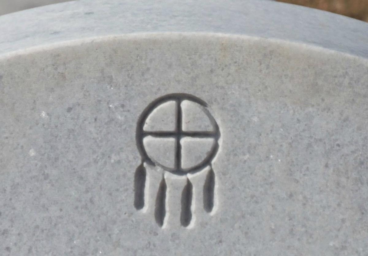OK, Grove, Headstone Symbols and Meanings, Medicine Wheel