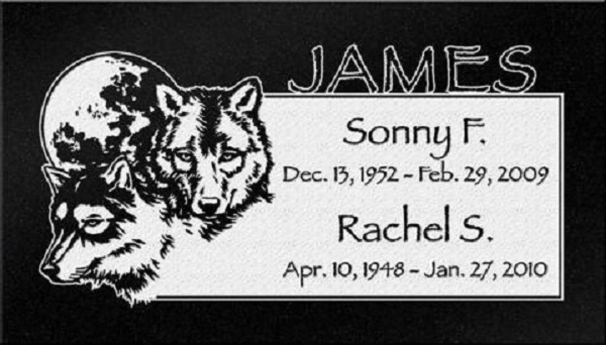 Wolves OK, Grove, Headstone Symbols and Meanings, Wolves