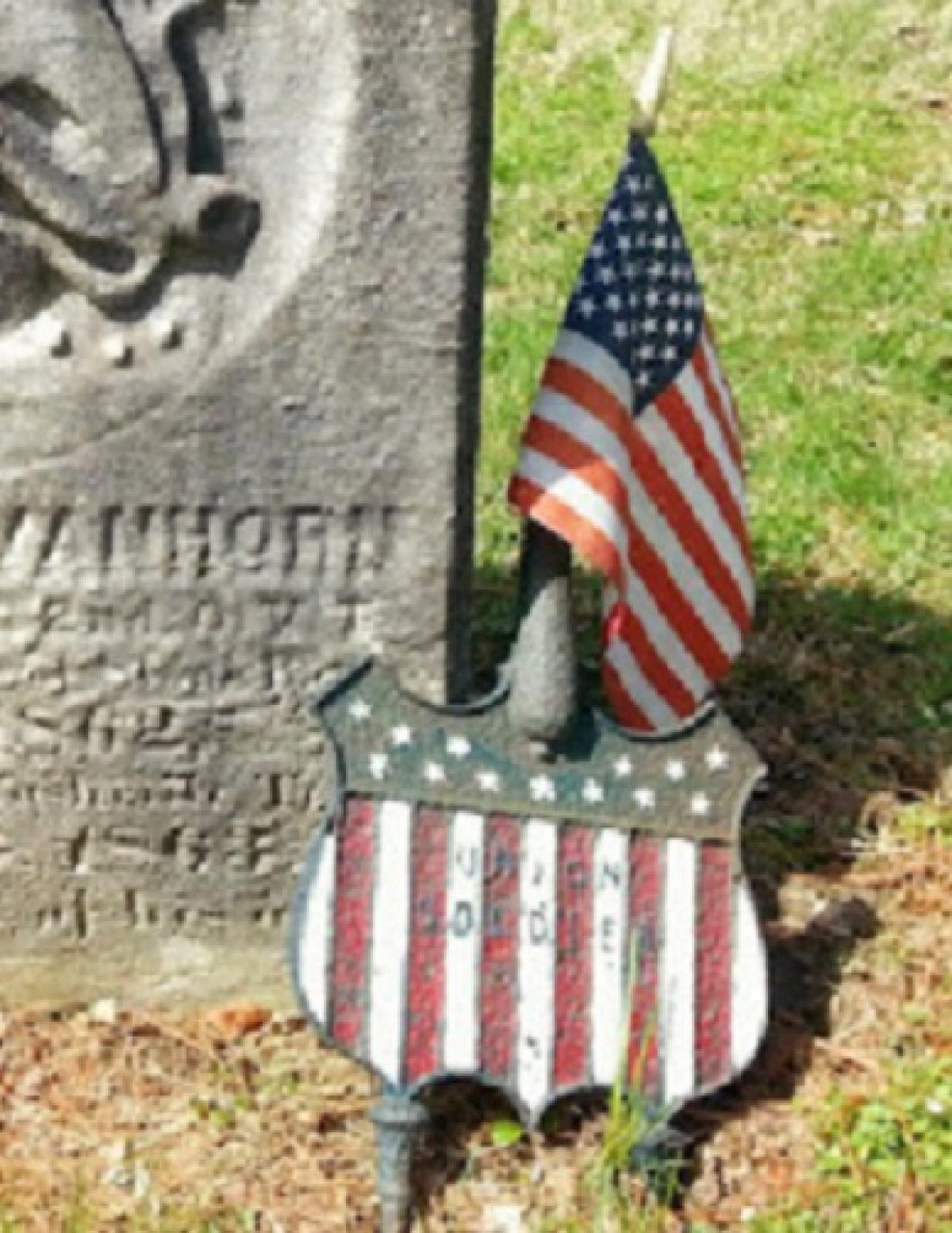 OK, Grove, Headstone Symbols and Meanings, Civil War Union Flag