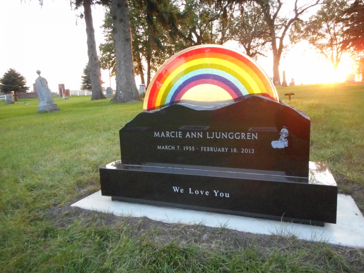 Rainbow OK, Grove, Headstone Symbols and Meanings, Rainbow