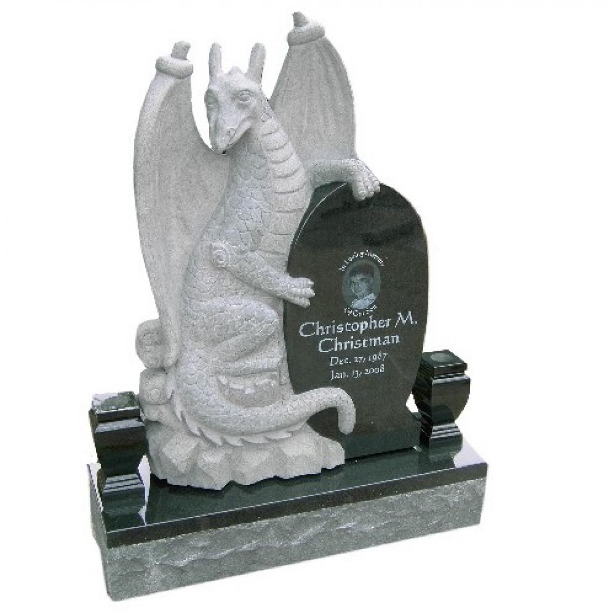 OK, Grove, Headstone Symbols and Meanings, Dragon