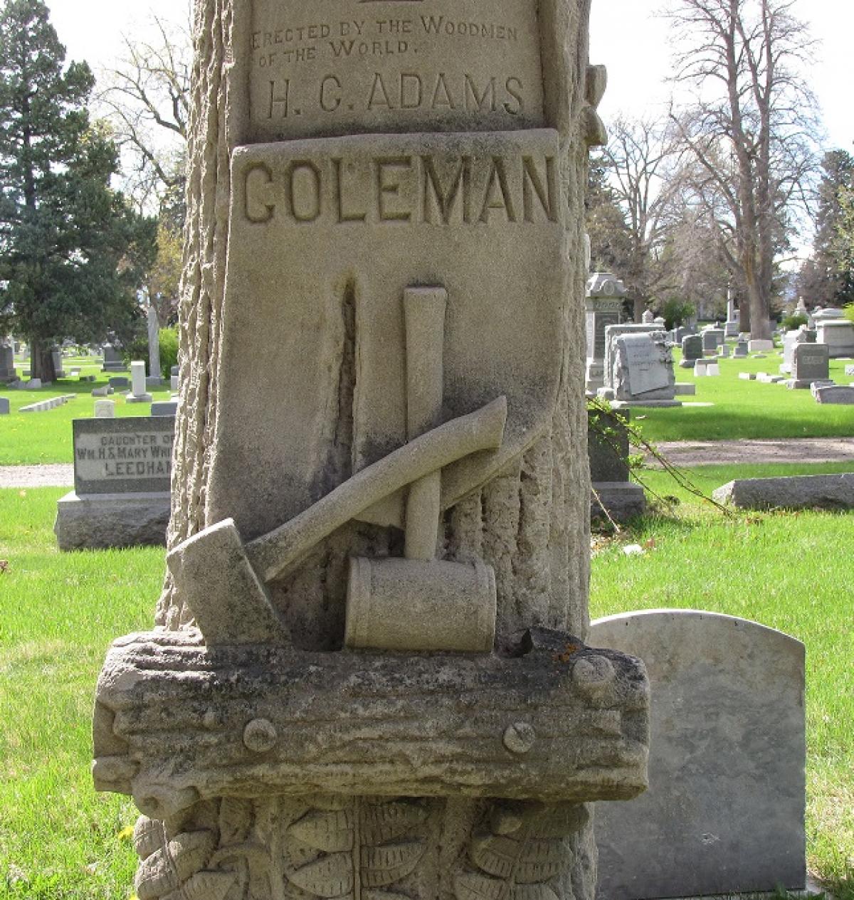 Axe OK, Grove, Headstone Symbols and Meanings, Axe