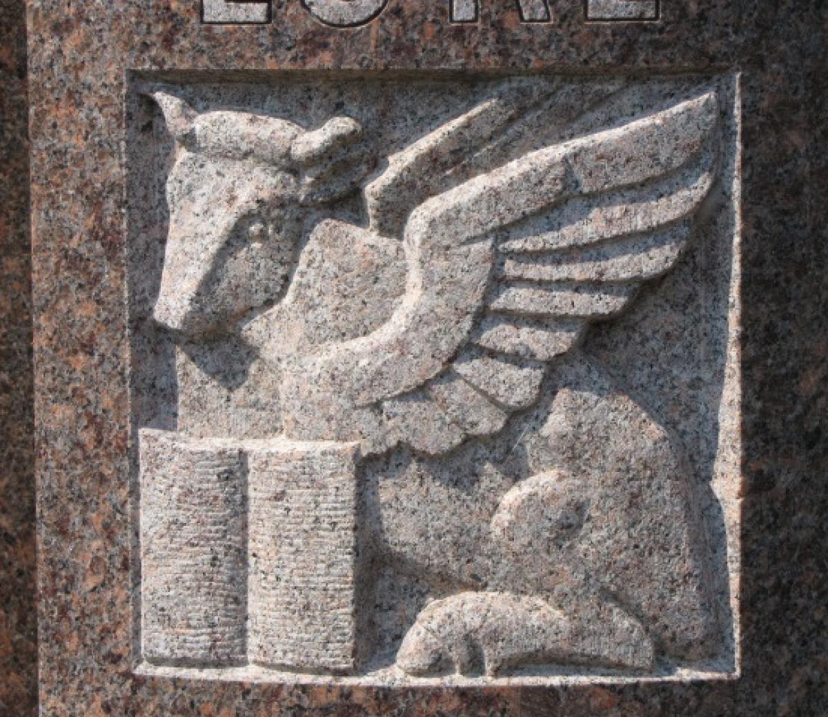 OK, Grove, Headstone Symbols and Meanings, Winged Ox (Saint Luke)
