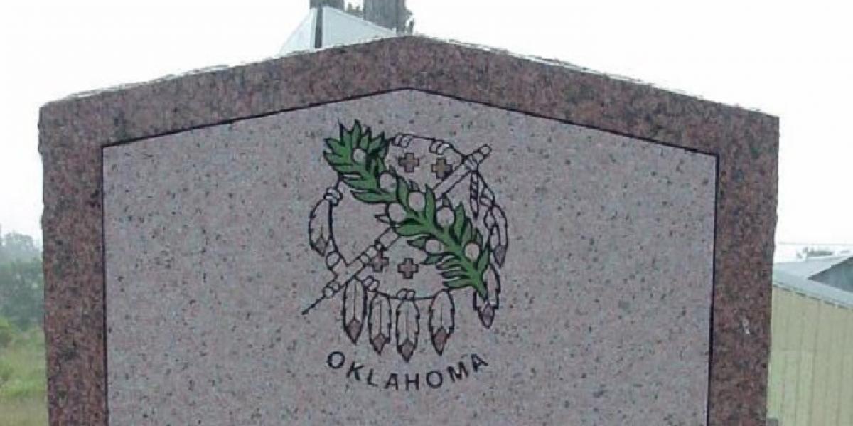 OK, Grove, Headstone Symbols and Meanings, Flag Emblem, State of Oklahoma