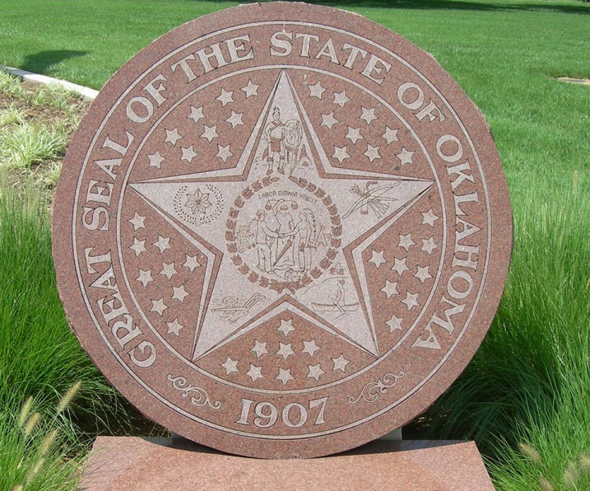 OK, Grove, Headstone Symbols and Meanings, Seal, State of Oklahoma