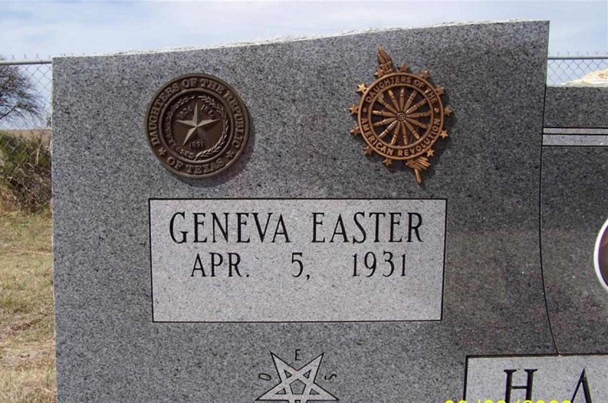 Daughters of the Republic of Texas OK, Grove, Headstone Symbols and Meanings, Daughters of the Republic of Texas