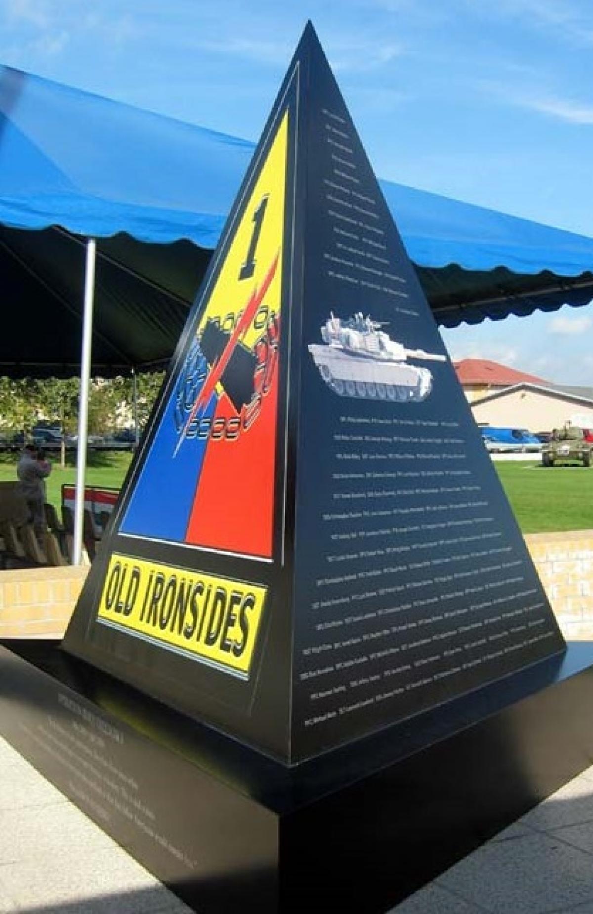 OK, Grove, Headstone Symbols and Meanings, U. S. Army 1st Armored Division (Old Ironsides)