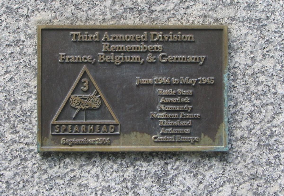 OK, Grove, Headstone Symbols and Meanings, U. S. Army 3rd Armored Division (Spearhead)