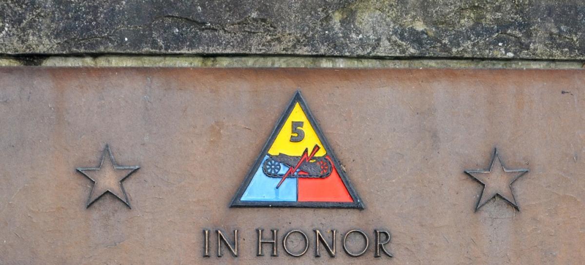 OK, Grove, Headstone Symbols and Meanings, U. S. Army 5th Armored Division (Victory)