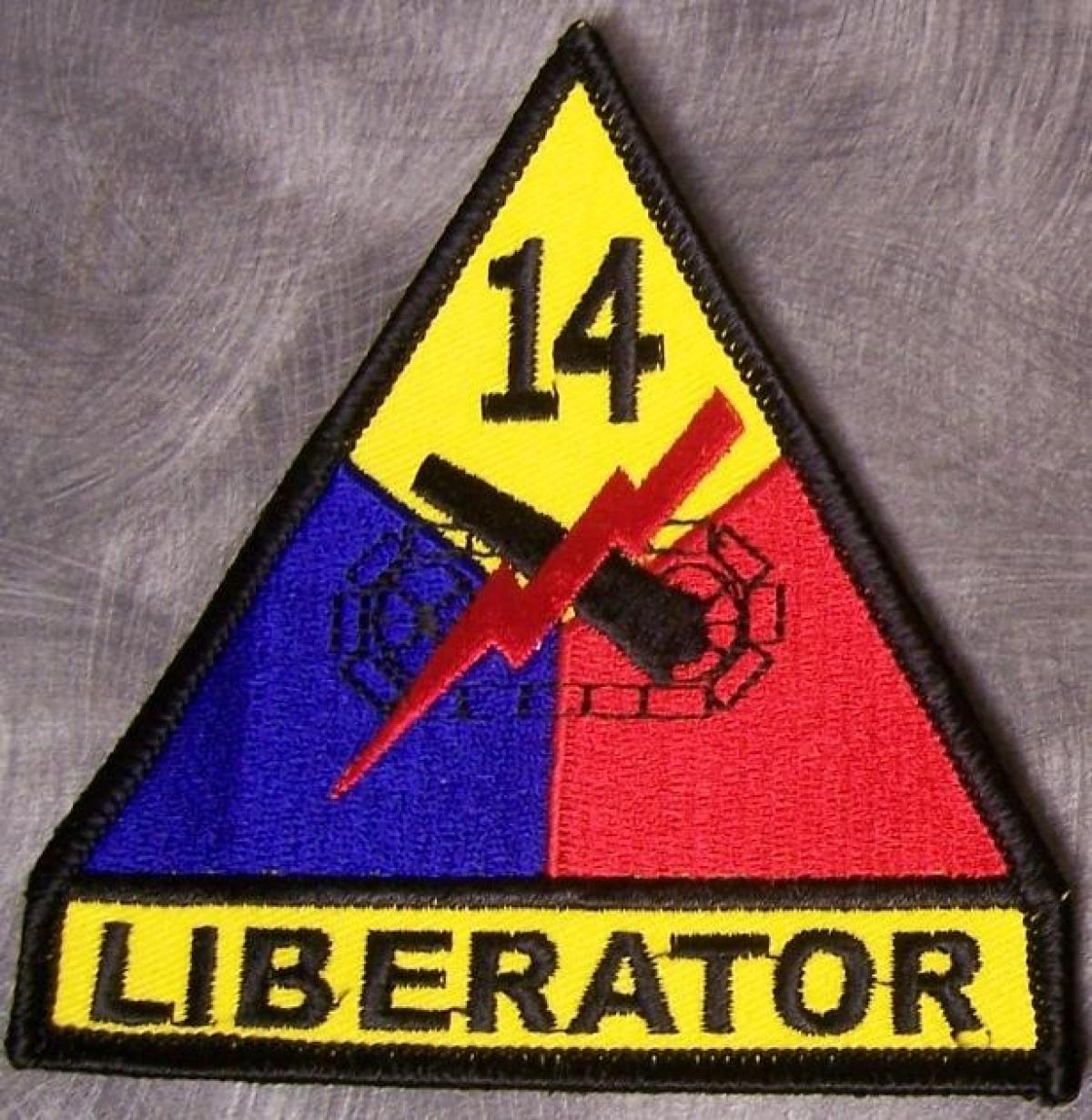 OK, Grove, Headstone Symbols and Meanings, U. S. Army 14th Armored Division (Liberators)