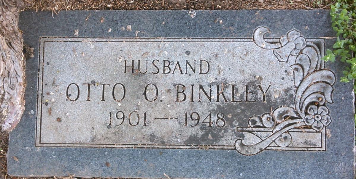 OK, Grove, Buzzard Cemetery, Binkley, Otto O. Headstone