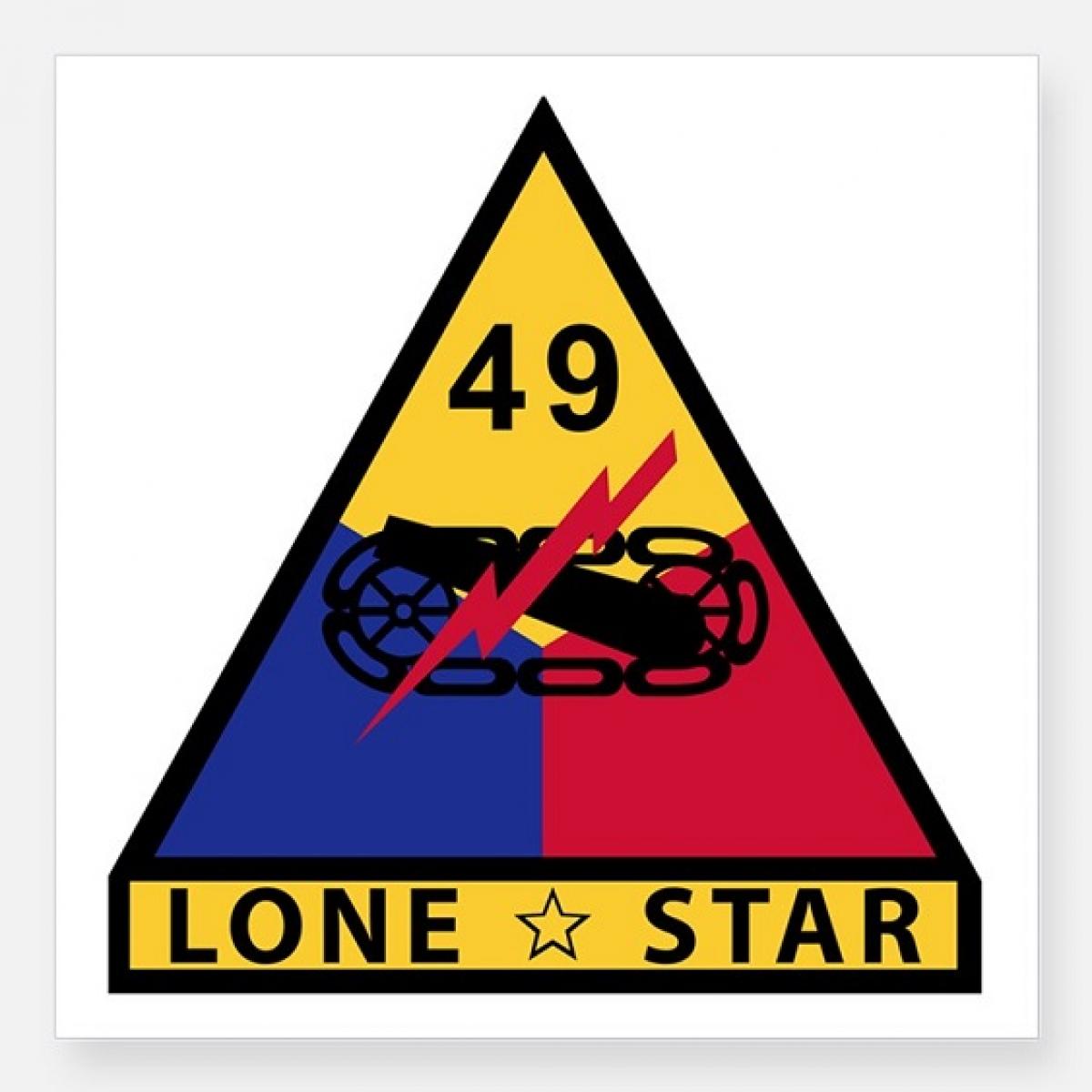 OK, Grove, Headstone Symbols and Meanings, U. S. Army 49th Armored Division (Lone Star)