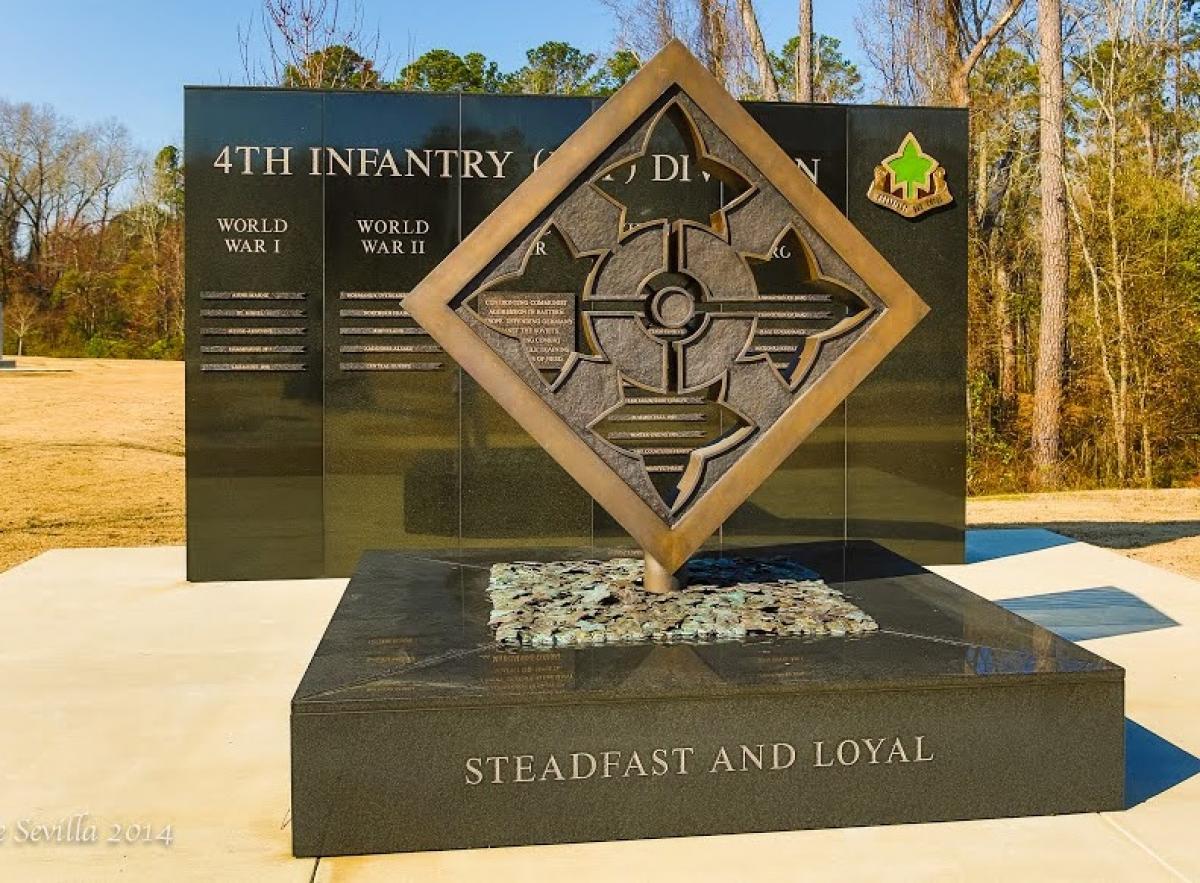 U. S. Army 4th Infantry Division (Ivy) OK, Grove, Headstone Symbols and Meanings, United States Army 4th Infantry Division (Ivy)