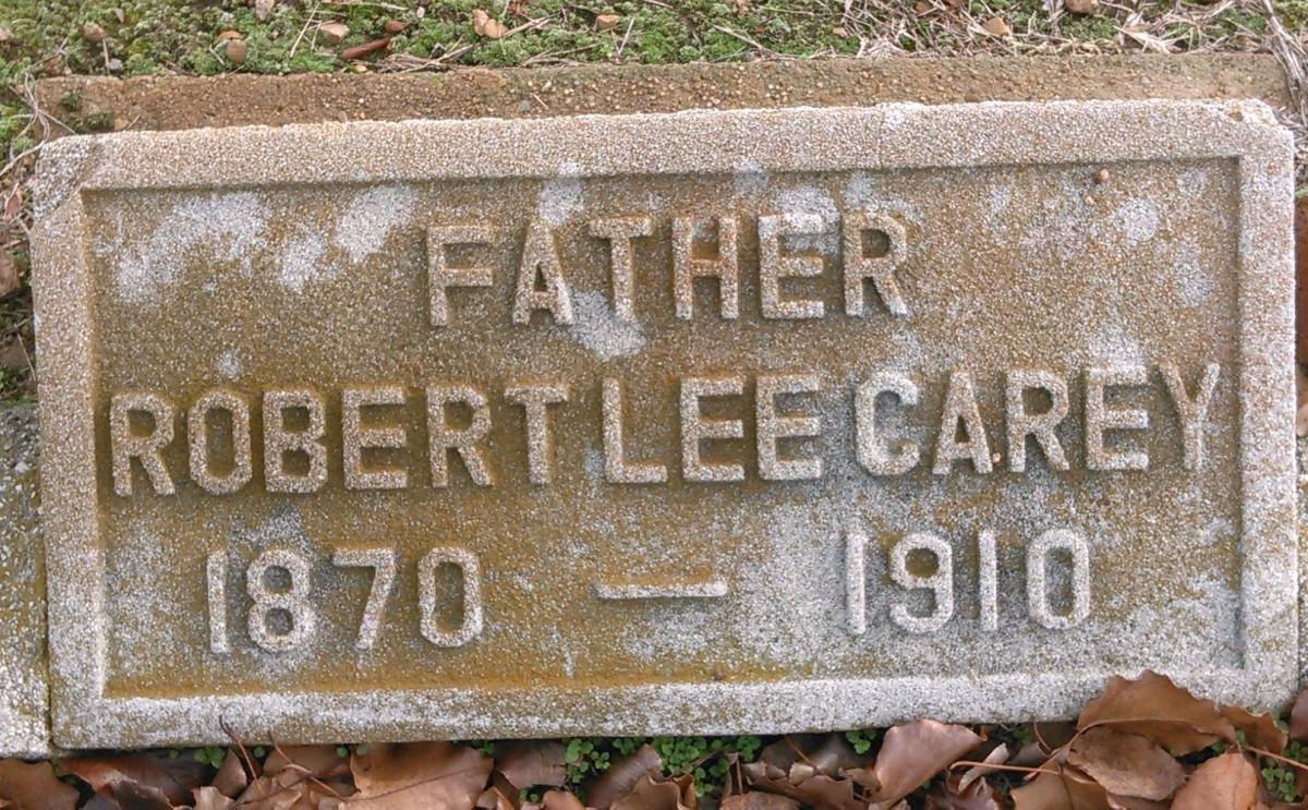 OK, Grove, Buzzard Cemetery, Carey, Robert Lee Headstone