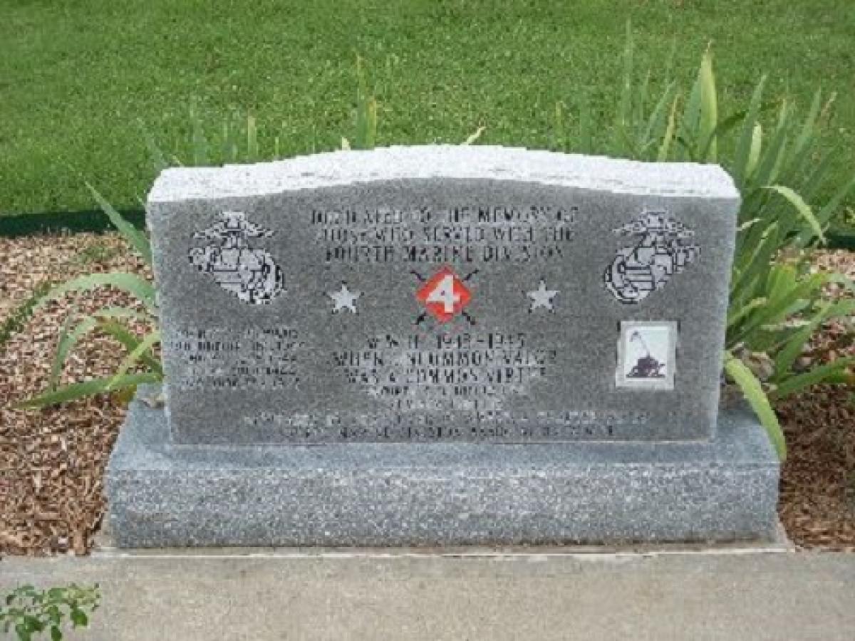 OK, Grove, Headstone Symbols and Meanings, U. S. Marine Corps 4th Marine Division