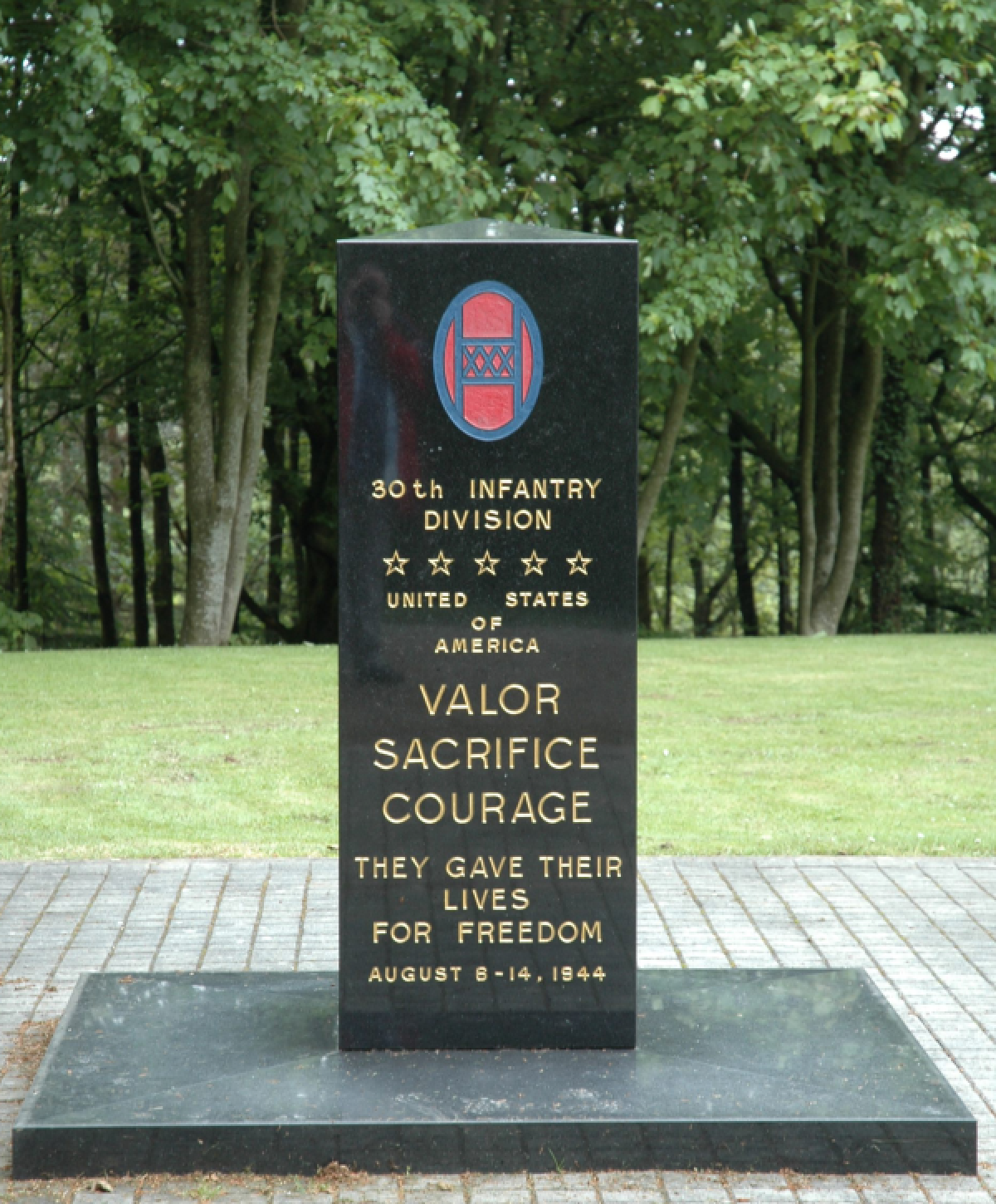 OK, Grove, Headstone Symbols and Meanings, U. S. Army 30th Infantry Division (Old Hickory)