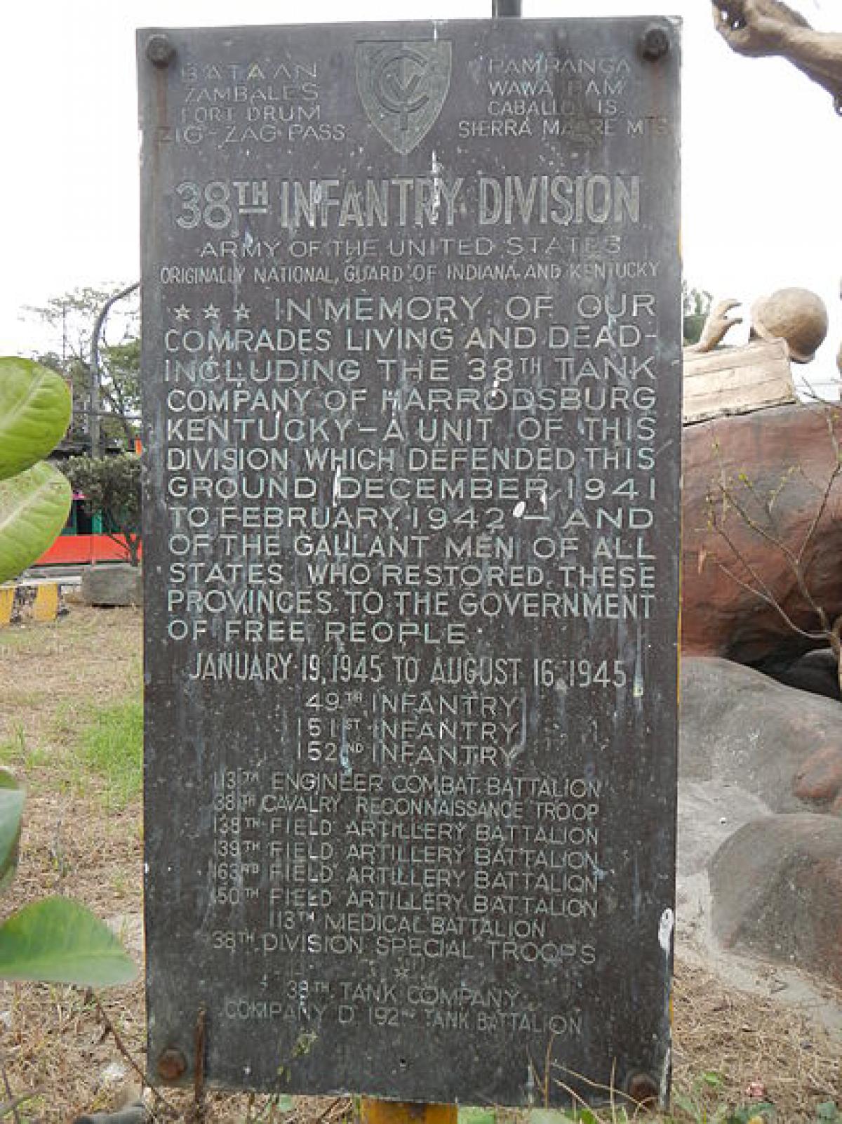 OK, Grove, Headstone Symbols and Meanings, U. S. Army 38th Infantry Division (Cyclone)