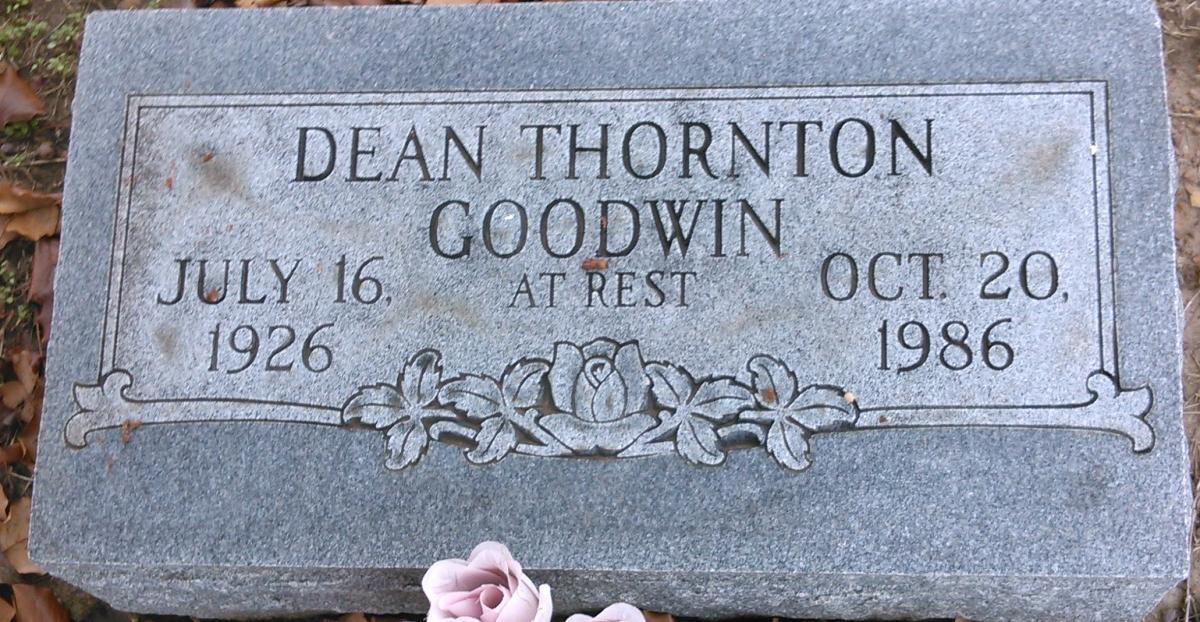 OK, Grove, Buzzard Cemetery, Goodwin, Dean Thornton Headstone