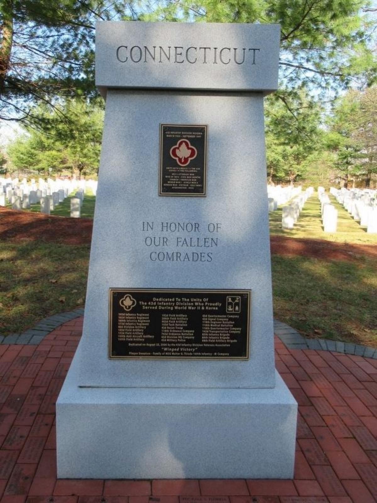 OK, Grove, Headstone Symbols and Meanings, U. S. Army 43rd Infantry Division (Red Wing)