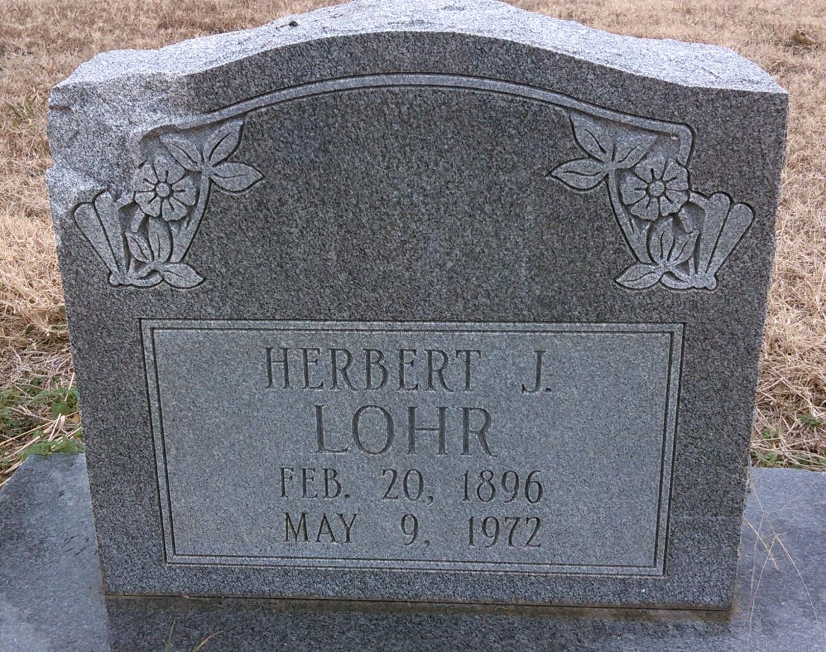 OK, Grove, Buzzard Cemetery, Lohr, Herbert J. Headstone