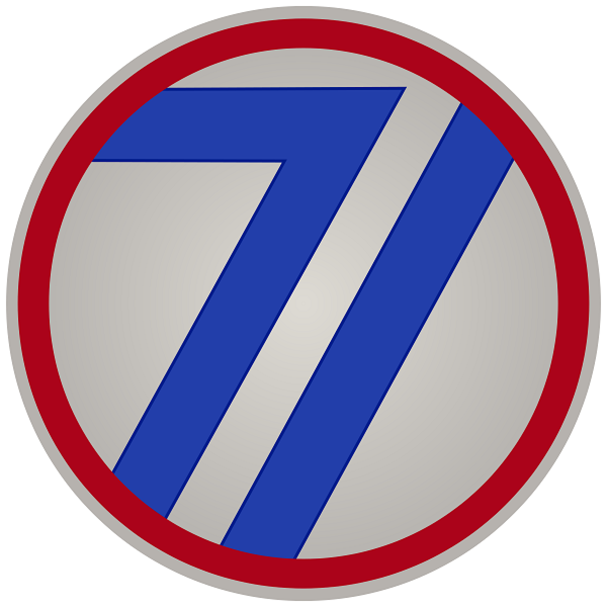 OK, Grove, Headstone Symbols and Meanings, U. S. Army 71st Infantry Division (Red Circle)