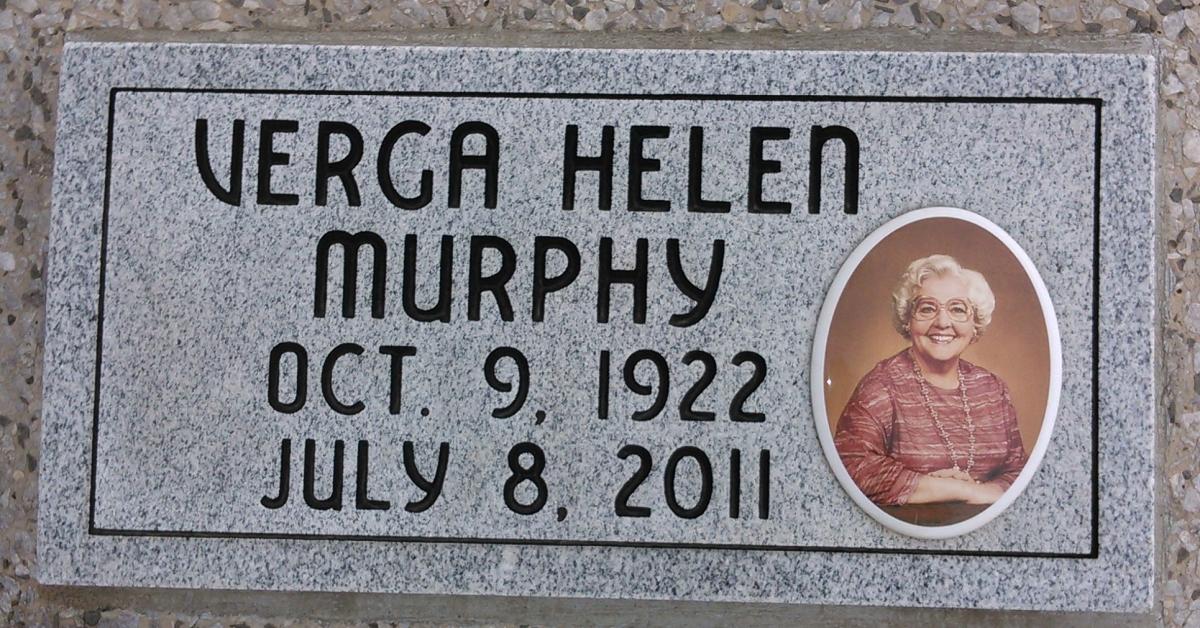 OK, Grove, Buzzard Cemetery, Murphy, Verga Helen Headstone