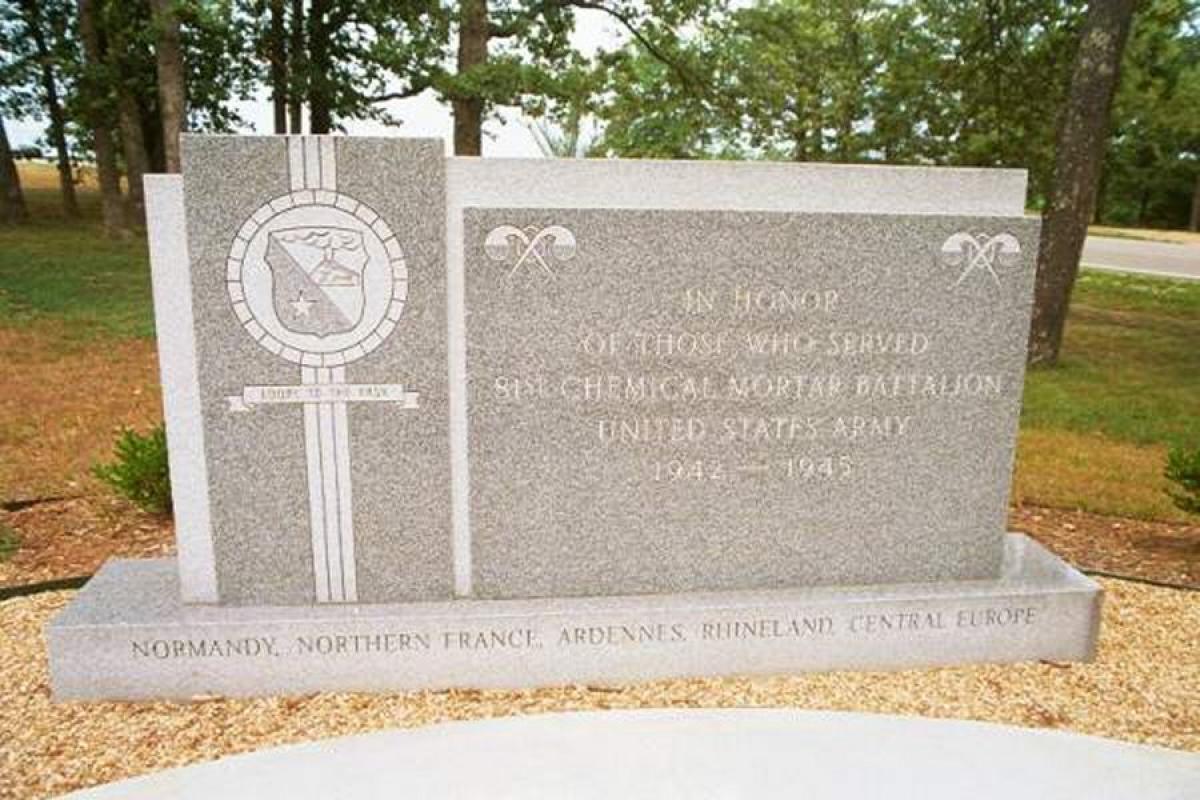 OK, Grove, Headstone Symbols and Meanings, U. S. Army 81st Chemical Mortar Battalion