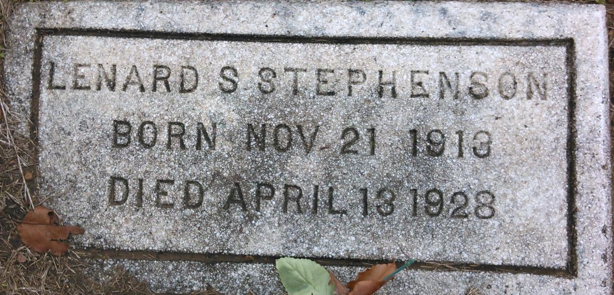 OK, Grove, Buzzard Cemetery, Stephenson, Lenard S. Headstone
