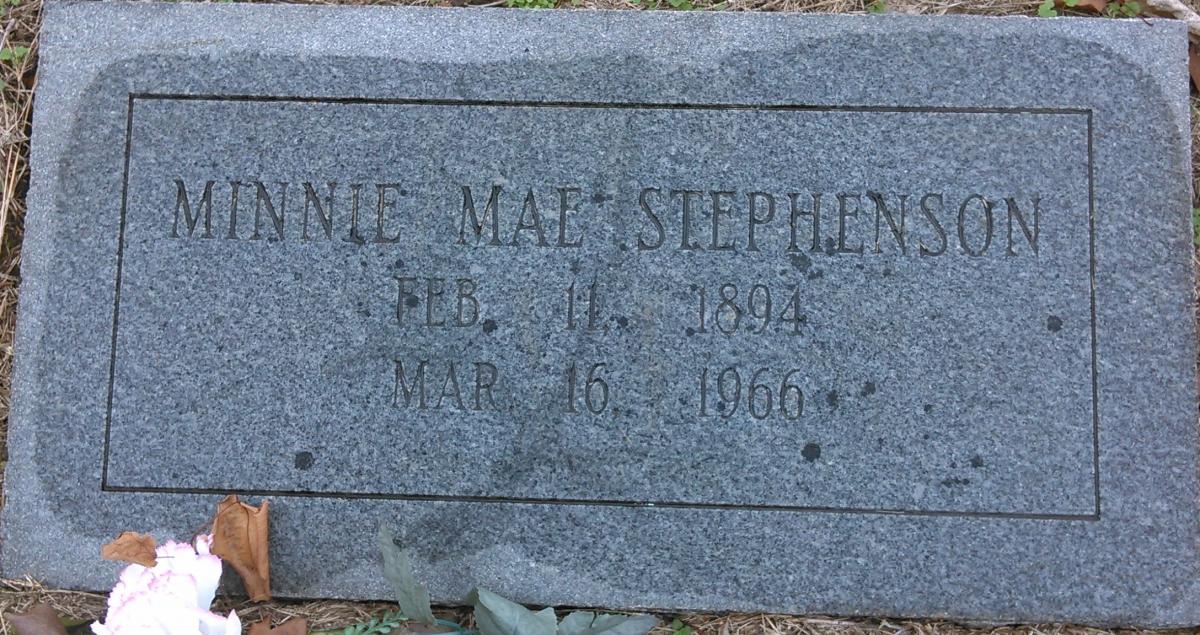 OK, Grove, Buzzard Cemetery, Stephenson, Minnie Mae Headstone