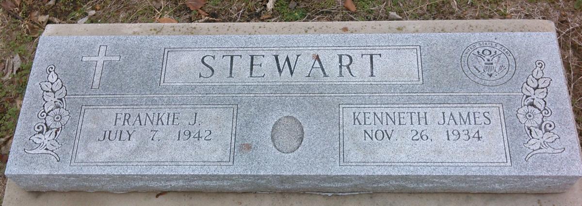 OK, Grove, Buzzard Cemetery, Stewart, Frankie J. & Kenneth James Headstone