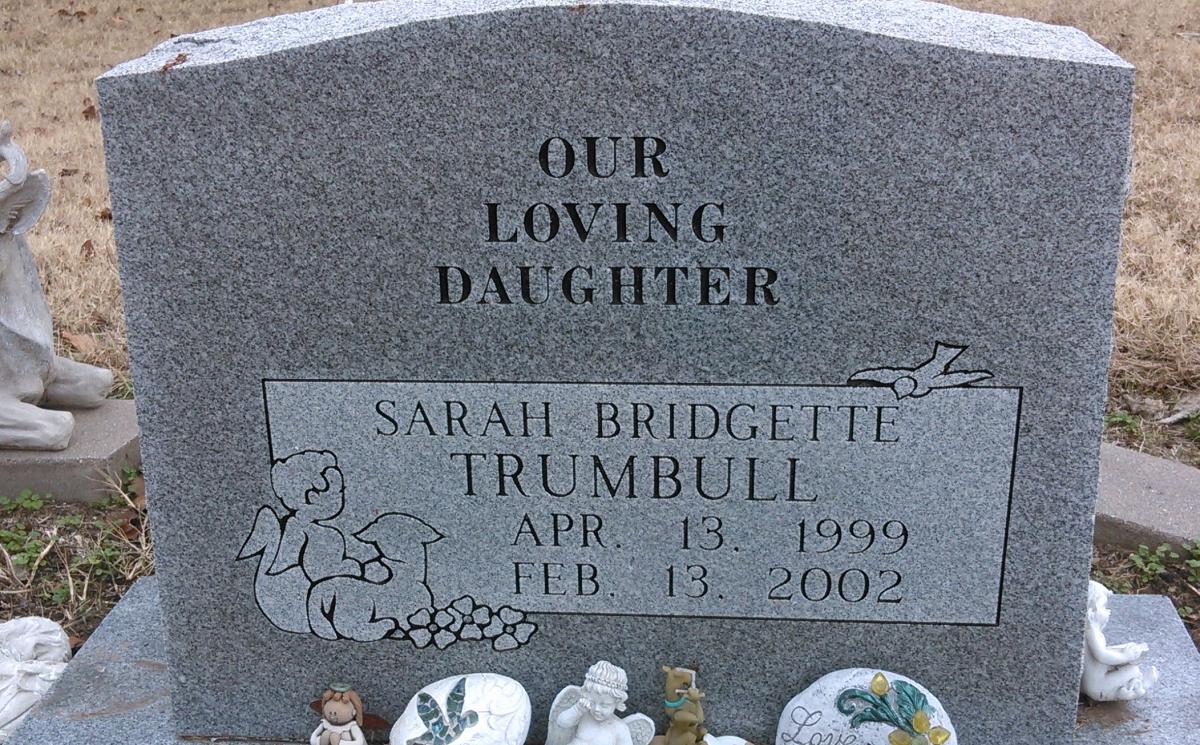 OK, Grove, Buzzard Cemetery, Trumbull, Sarah B. Headstone