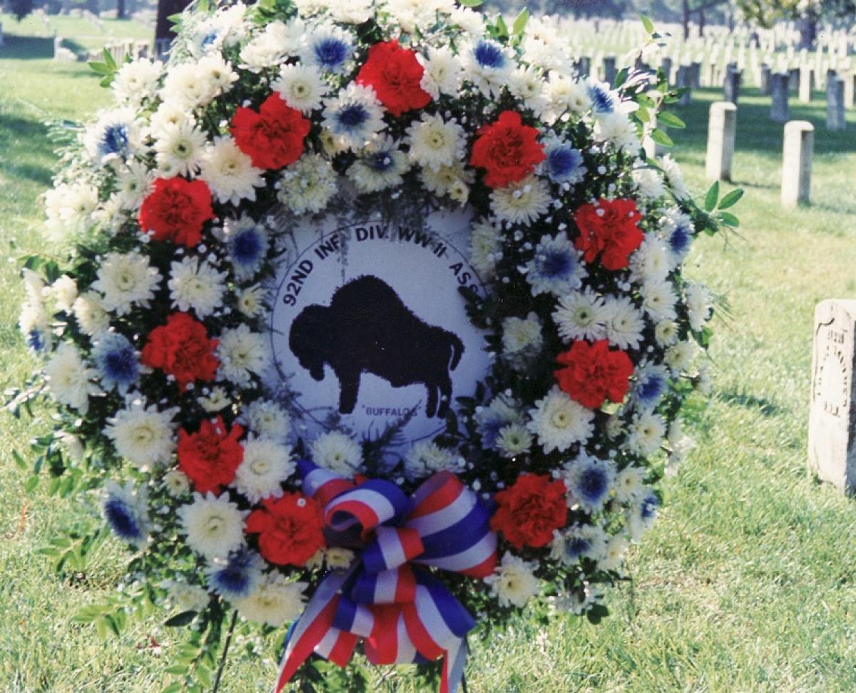 OK, Grove, Headstone Symbols and Meanings, U. S. Army 92nd Infantry Division