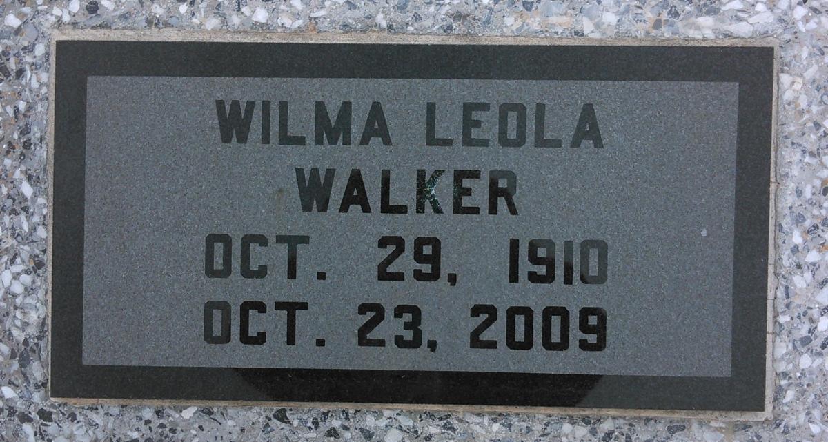 OK, Grove, Buzzard Cemetery, Walker, Wilma Leola Headstone