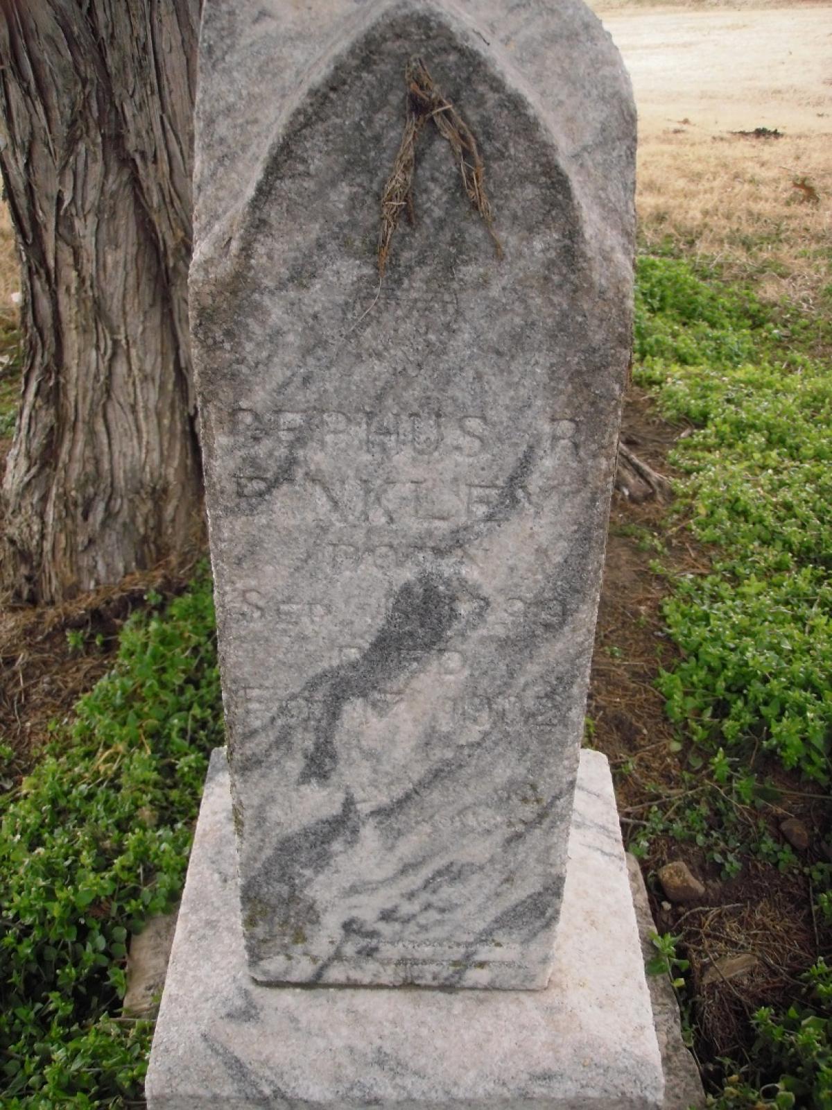 OK, Grove, Buzzard Cemetery, Binkley, Cephus R. Headstone