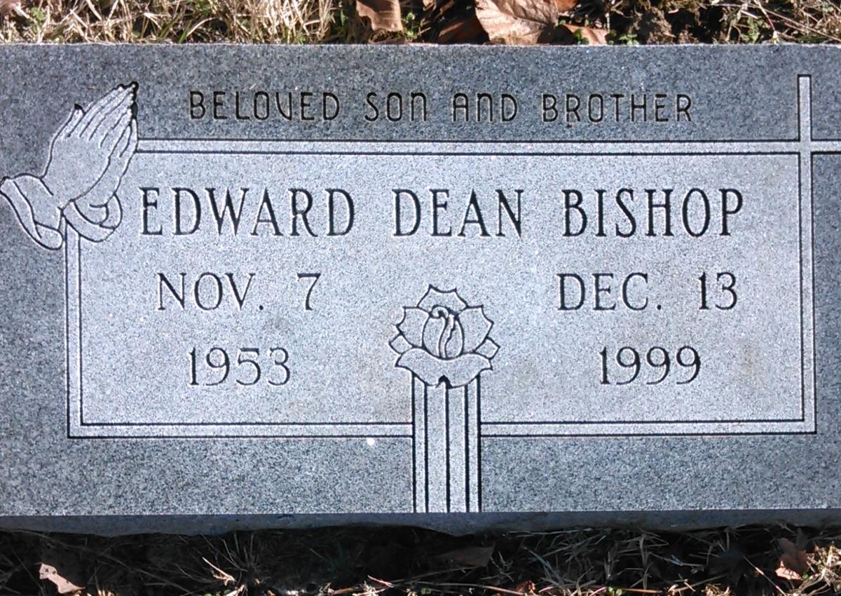 OK, Grove, Buzzard Cemetery, Bishop, Edward Dean Headstone