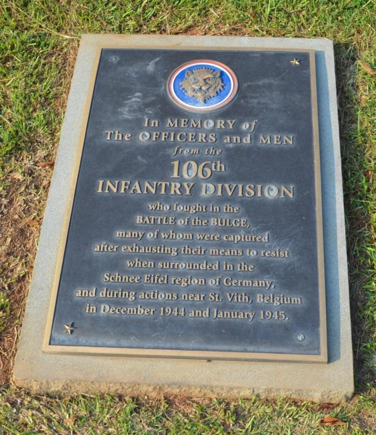 OK, Grove, Headstone Symbols and Meanings, U. S. Army 106th Infantry Division (Golden Lion)