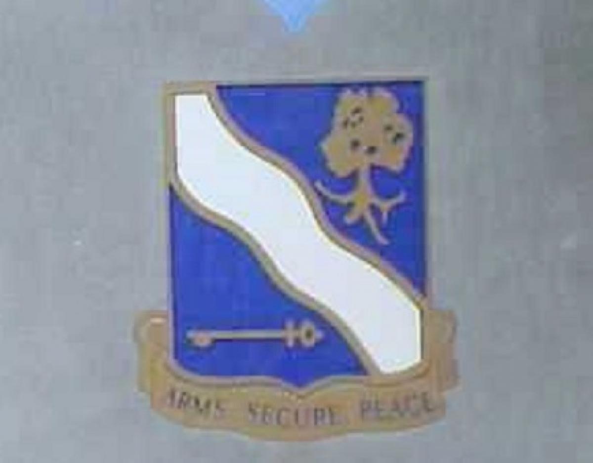 OK, Grove, Headstone Symbols and Meanings, U. S. Army National Guard 143rd Infantry Regiment