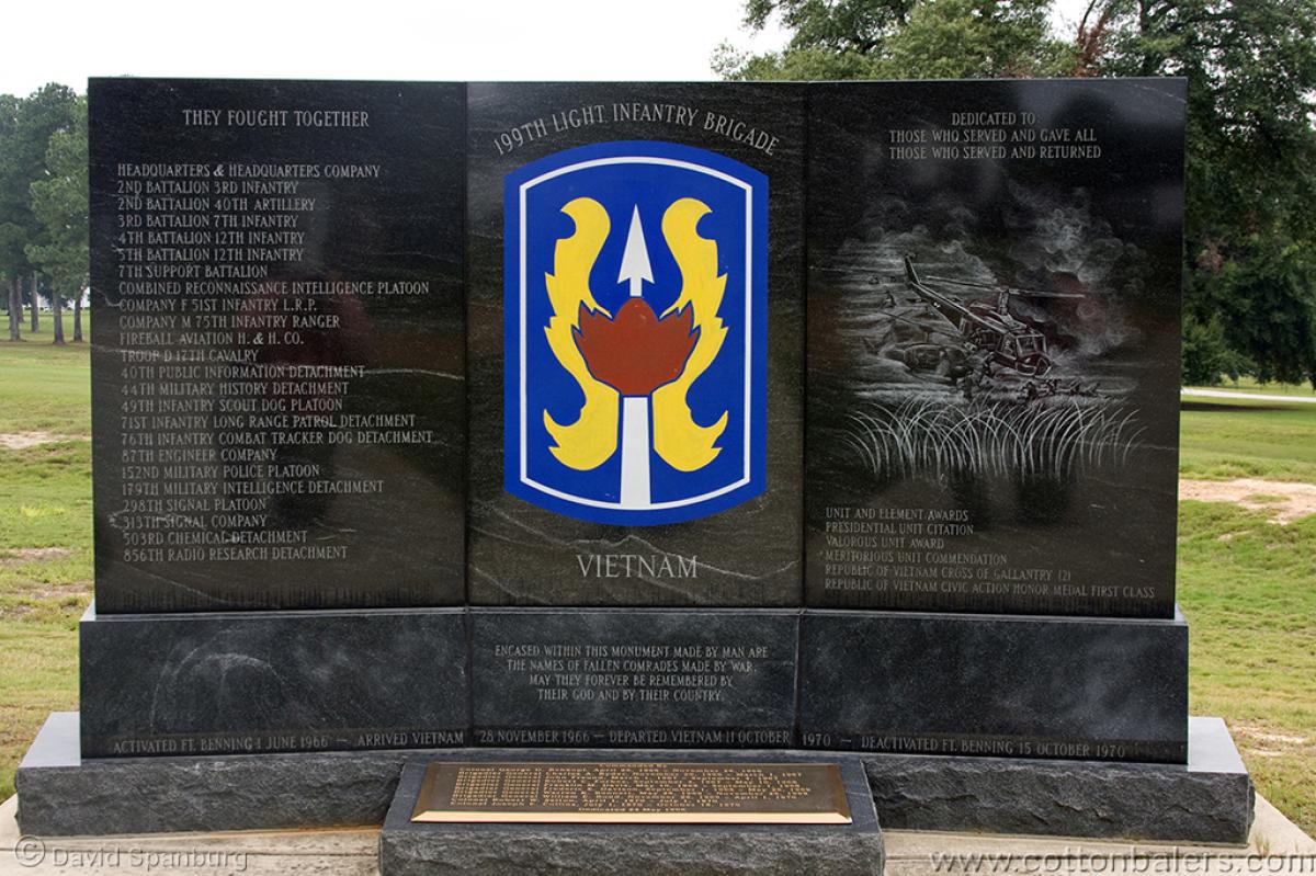 OK, Grove, Headstone Symbols and Meanings, U. S. Army 199th Infantry Brigade (Redcatchers)